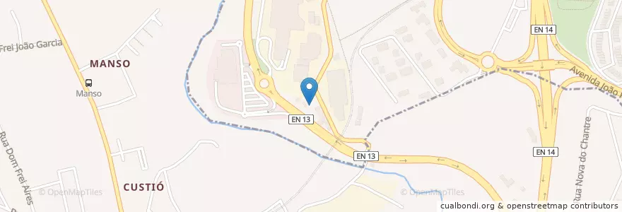 Mapa de ubicacion de Quinta das Raparigas en ポルトガル, ノルテ, Porto, Área Metropolitana Do Porto, Matosinhos, Custóias, Leça Do Balio E Guifões.