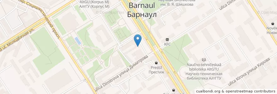 Mapa de ubicacion de FreeMan's en Rússia, Distrito Federal Siberiano, Алтайский Край, Городской Округ Барнаул.
