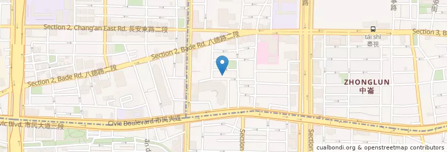 Mapa de ubicacion de 瞞著爹 壽司丼 (3店) en 臺灣, 新北市, 臺北市, 松山區.
