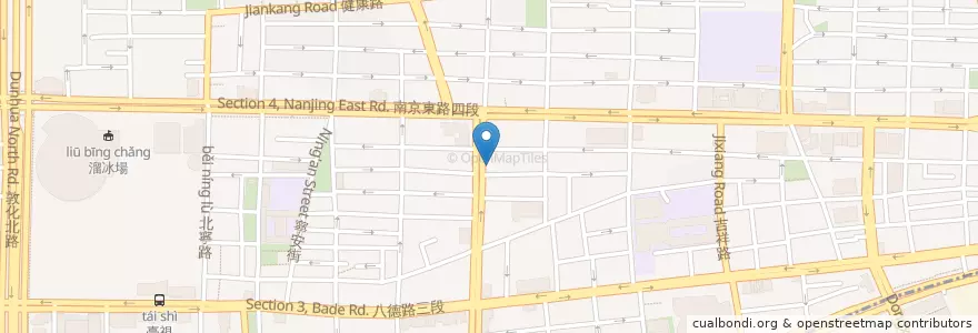 Mapa de ubicacion de 鼎王麻辣鍋 en 台湾, 新北市, 台北市, 松山区.