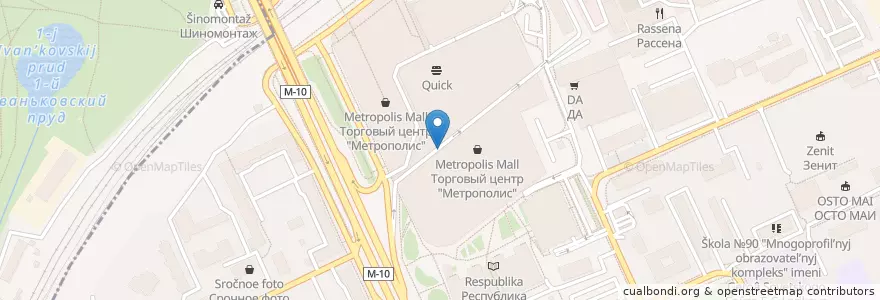 Mapa de ubicacion de Вай Мэ! en Russia, Central Federal District, Moscow, Northern Administrative Okrug, Voykovsky District.