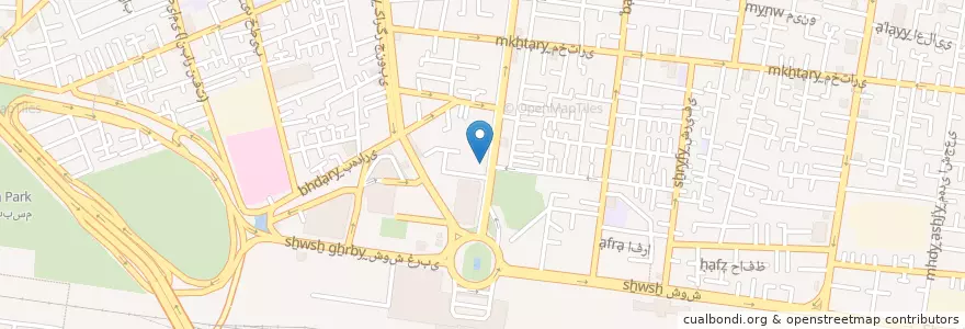 Mapa de ubicacion de قهوه‌خانه سنتی آذری en Iran, Teheran, شهرستان تهران, Teheran, بخش مرکزی شهرستان تهران.
