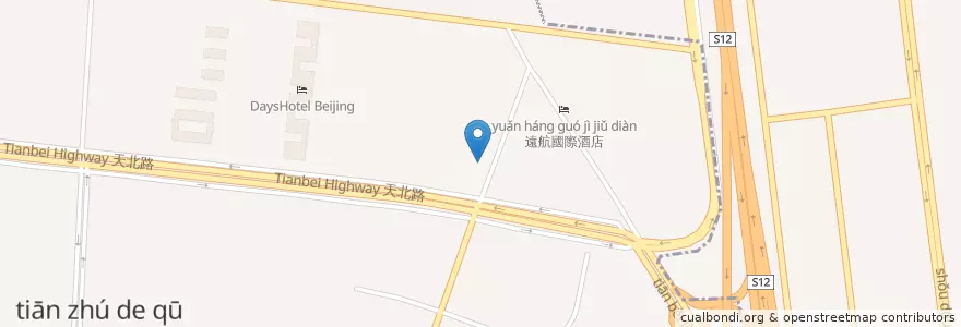 Mapa de ubicacion de 北京好旺角餐厅 en 中国, 北京市, 河北省, 朝阳区, 顺义区.