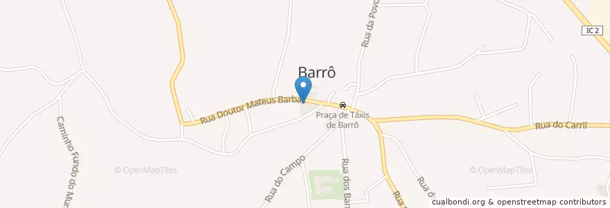 Mapa de ubicacion de Correios - Barrô en Portogallo, Aveiro, Centro, Baixo Vouga, Águeda, Barrô E Aguada De Baixo.