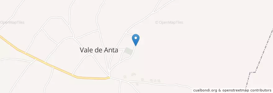 Mapa de ubicacion de Vale de Anta en Portugal, Nord, Alto Tâmega, Vila Real, Chaves, Vale De Anta.