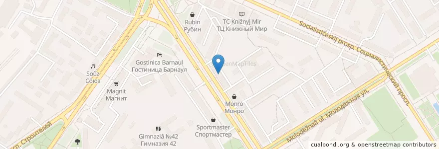 Mapa de ubicacion de 7 Дней en Rusia, Сибирский Федеральный Округ, Алтайский Край, Городской Округ Барнаул.
