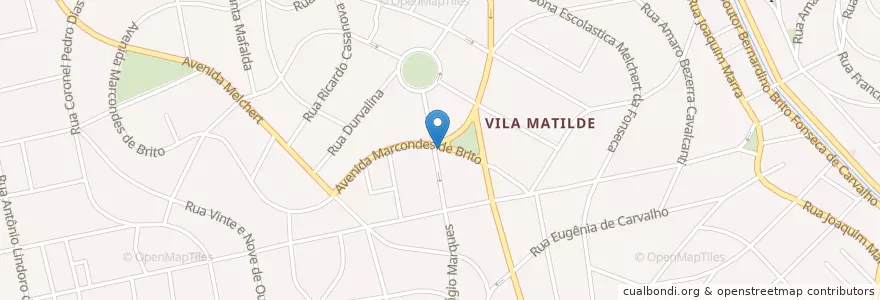 Mapa de ubicacion de 21 DP Vila Matilde en Brazilië, Regio Zuidoost, São Paulo, Região Geográfica Intermediária De São Paulo, Região Metropolitana De São Paulo, Região Imediata De São Paulo, São Paulo.