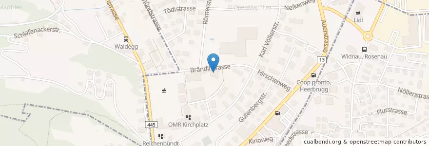 Mapa de ubicacion de Kindergarten Blattacker en İsviçre, Sankt Gallen, Wahlkreis Rheintal, Au (Sg).