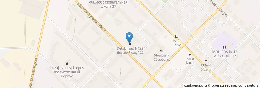 Mapa de ubicacion de Детский сад N122 en Rusia, Сибирский Федеральный Округ, Иркутская Область, Городской Округ Иркутск.
