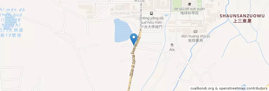 Mapa de ubicacion de 迷路義麵屋 en Taiwan, Taoyuan, Pingzhen District.