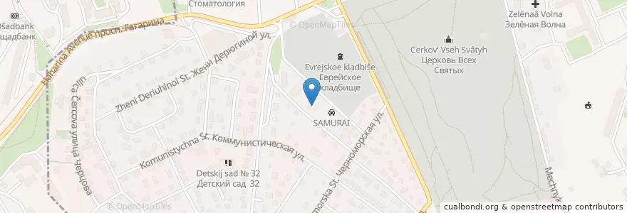 Mapa de ubicacion de Станция скорой медпомощи en روسيا, منطقة فيدرالية جنوبية, Севастополь, Севастополь, Ленинский Район, Ленинский Округ.