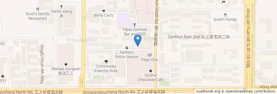 Mapa de ubicacion de Aperitivo en الصين, بكين, خبي, 朝阳区 / Chaoyang.