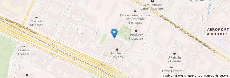 Mapa de ubicacion de Бургер Кинг en Russie, District Fédéral Central, Moscou, Северный Административный Округ, Район Аэропорт.