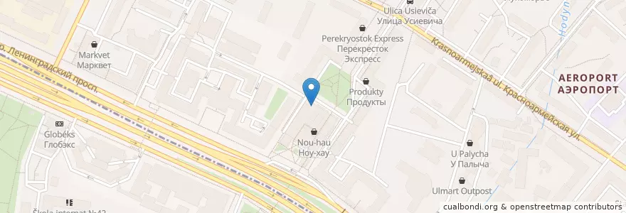 Mapa de ubicacion de IL Патио en 러시아, Центральный Федеральный Округ, Москва, Северный Административный Округ, Район Аэропорт.