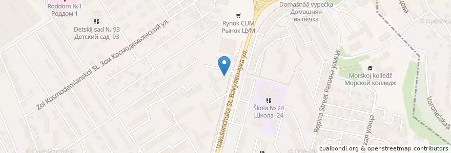 Mapa de ubicacion de РНКБ № 117 en ロシア, 南部連邦管区, Севастополь, Севастополь, Гагаринский Район, Гагаринский Округ.