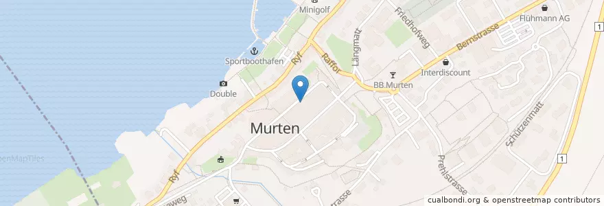 Mapa de ubicacion de Chesery en Svizzera, Friburgo, Distretto Di See, Murten.