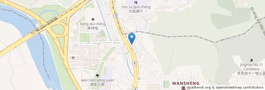 Mapa de ubicacion de Circle Bar en تايوان, تايبيه الجديدة, تايبيه, 文山區.
