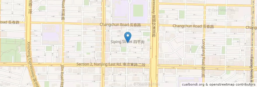 Mapa de ubicacion de 天安堂藥行 en Tayvan, 新北市, Taipei, 中山區.
