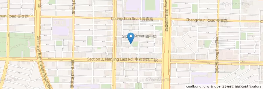 Mapa de ubicacion de 老店三鮮意麵 en Taiwán, Nuevo Taipéi, Taipéi, 中山區.