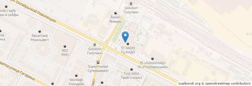 Mapa de ubicacion de Home Credit Bank en Rusia, Distrito Federal Central, Óblast De Moscú, Коломенский Городской Округ.
