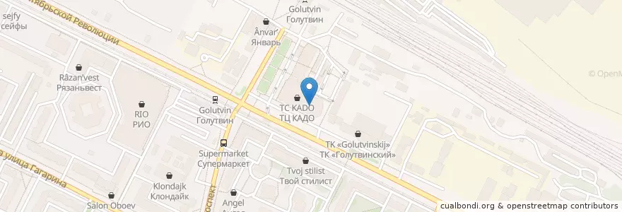 Mapa de ubicacion de Голд Синема en Rusia, Distrito Federal Central, Óblast De Moscú, Коломенский Городской Округ.