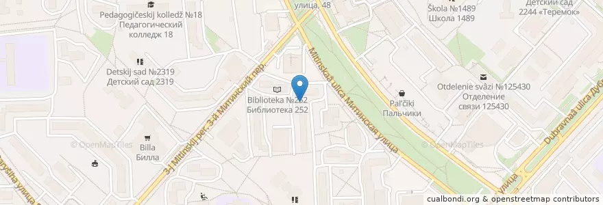 Mapa de ubicacion de Райффайзен en Rusland, Centraal Federaal District, Moskou, Северо-Западный Административный Округ, Район Митино.