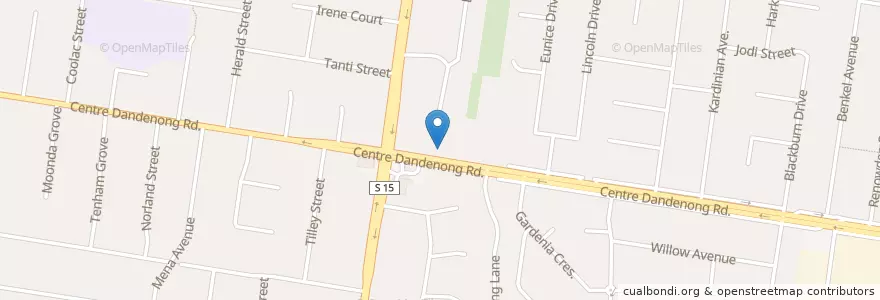 Mapa de ubicacion de St James Terrace Aged Care en استرالیا, Victoria, City Of Kingston.
