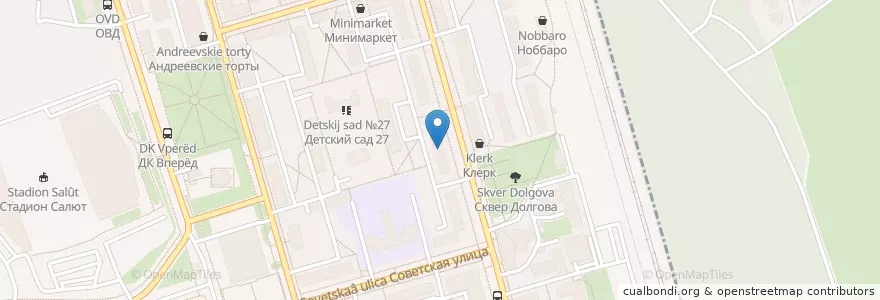 Mapa de ubicacion de Династия en 러시아, Центральный Федеральный Округ, Московская Область, Городской Округ Долгопрудный.