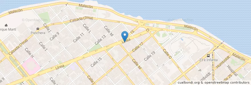 Mapa de ubicacion de Café Rueda en Küba, La Habana, Plaza De La Revolución.