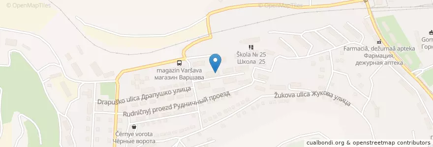 Mapa de ubicacion de Библиотека No 22 en Rusland, Zuidelijk Federaal District, Sebastopol, Севастополь, Балаклавский Район, Балаклавский Округ.