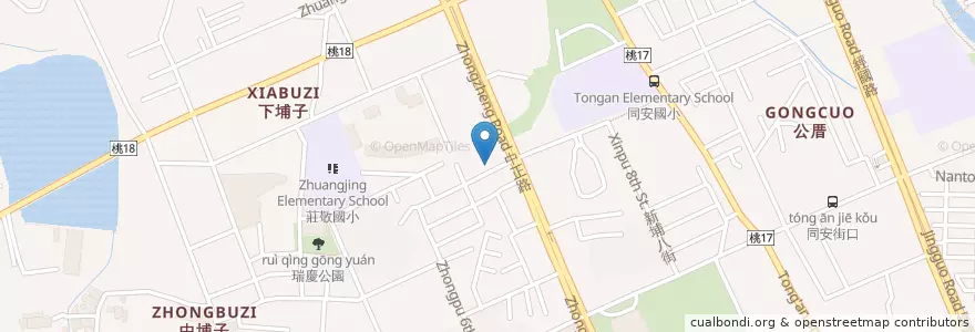Mapa de ubicacion de 樂 Raku Oden en Tayvan, 桃園市, 桃園區.