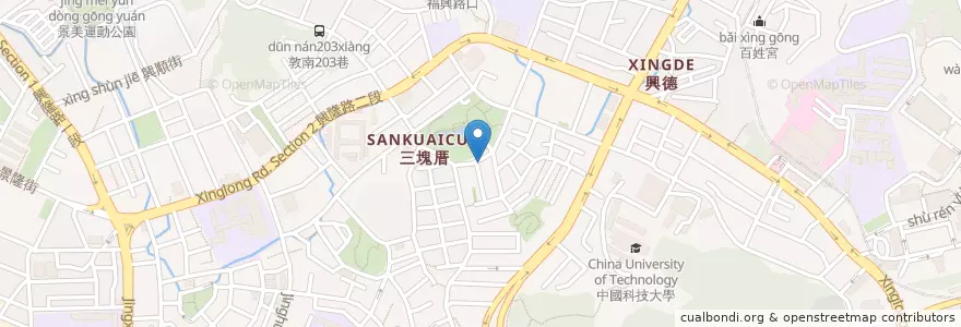 Mapa de ubicacion de Cafe Romanee en Taïwan, Nouveau Taipei, Taipei, District De Wenshan.