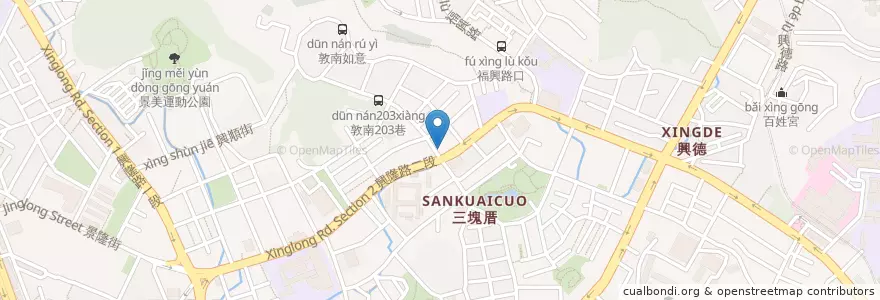 Mapa de ubicacion de JJ Coffee en Taiwan, 新北市, Taipé, 文山區.