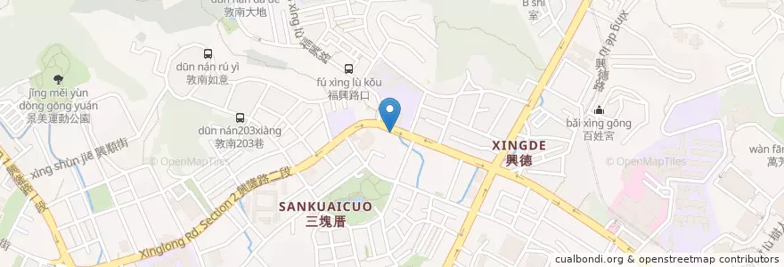 Mapa de ubicacion de 佳香北平烤鴨 en تايوان, تايبيه الجديدة, تايبيه, 文山區.
