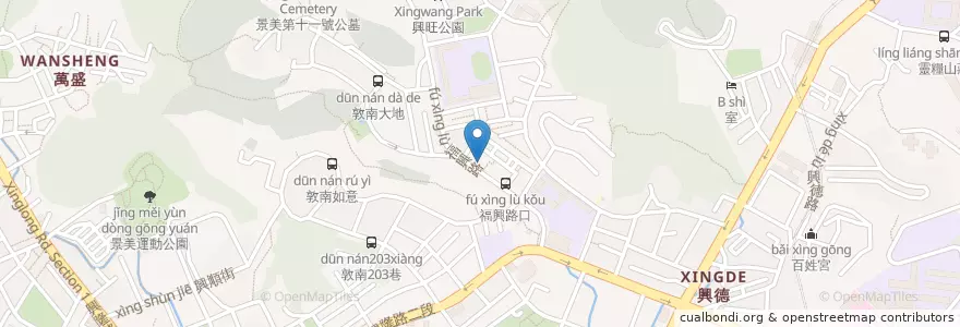 Mapa de ubicacion de 八方雲集 en Тайвань, Новый Тайбэй, Тайбэй, 文山區.