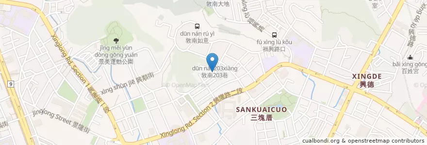 Mapa de ubicacion de 台北市召會31.56聚會所 en 臺灣, 新北市, 臺北市, 文山區.