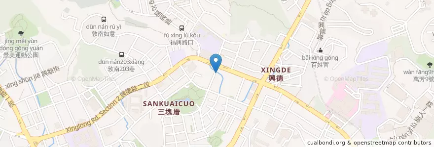 Mapa de ubicacion de 合春中醫 en تايوان, تايبيه الجديدة, تايبيه, 文山區.