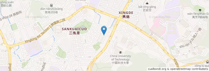 Mapa de ubicacion de 基督教聖潔會 en 台湾, 新北市, 台北市, 文山区.