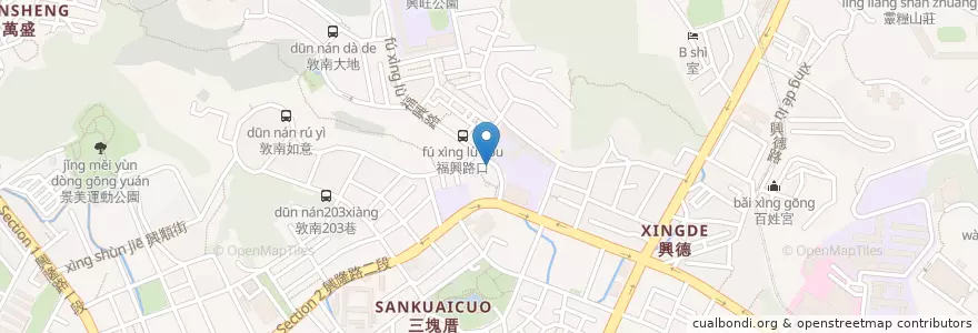 Mapa de ubicacion de 巨林美而美 en Taïwan, Nouveau Taipei, Taipei, District De Wenshan.