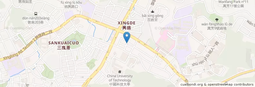 Mapa de ubicacion de 清華幼兒園 en تایوان, 新北市, تایپه, 文山區.