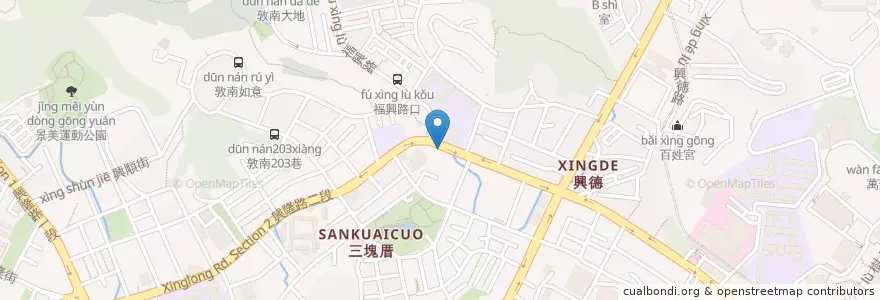 Mapa de ubicacion de 王令時內科診所 en 台湾, 新北市, 台北市, 文山区.