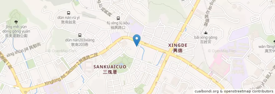 Mapa de ubicacion de 老地方黃牛肉麵 en Taiwan, 新北市, Taipei, 文山區.