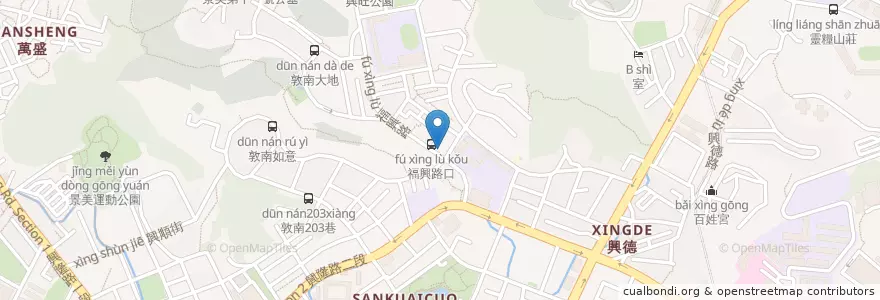 Mapa de ubicacion de 艾米果精緻早午餐 en Taiwan, 新北市, Taipei, 文山區.