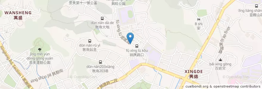 Mapa de ubicacion de 處女座咖啡茶館 en 台湾, 新北市, 台北市, 文山区.