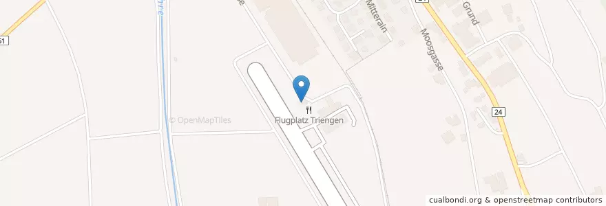 Mapa de ubicacion de Flugplatz Triengen en Schweiz/Suisse/Svizzera/Svizra, Luzern, Triengen.