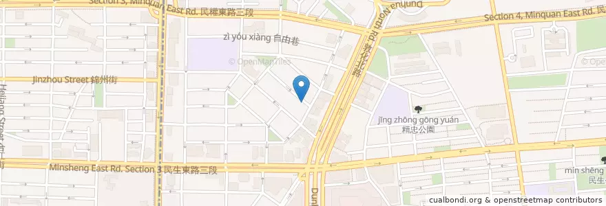 Mapa de ubicacion de A‧Place Café en 台湾, 新北市, 台北市, 松山区.