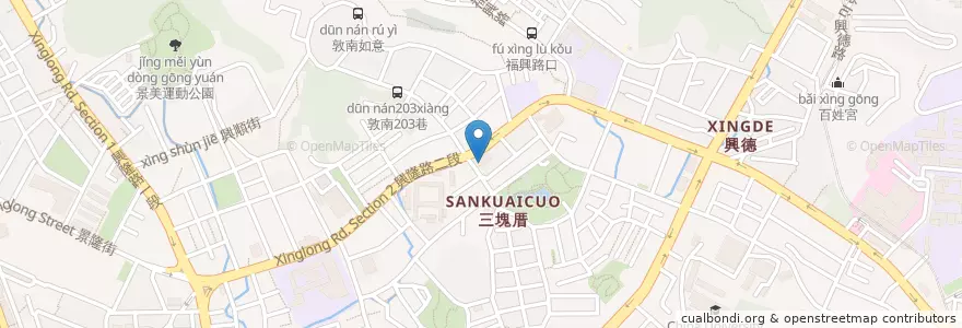 Mapa de ubicacion de 萬壽宮 en Taiwan, 新北市, Taipé, 文山區.