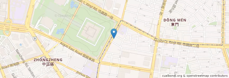 Mapa de ubicacion de 杭州小籠湯包 en 臺灣, 新北市, 臺北市, 中正區.