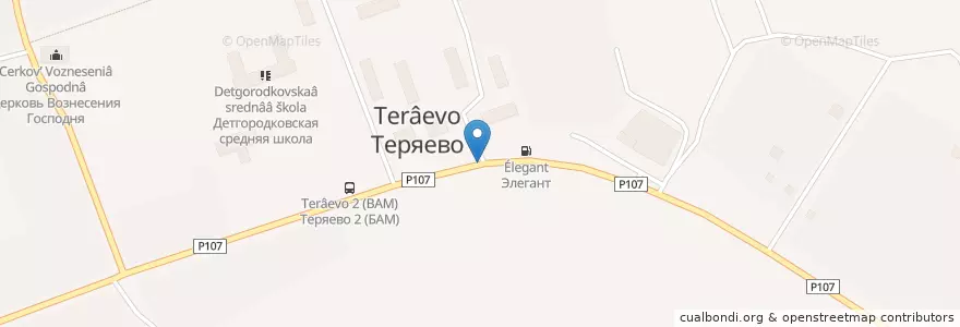 Mapa de ubicacion de АГЗС в Теряево en Russie, District Fédéral Central, Oblast De Moscou, Волоколамский Городской Округ.