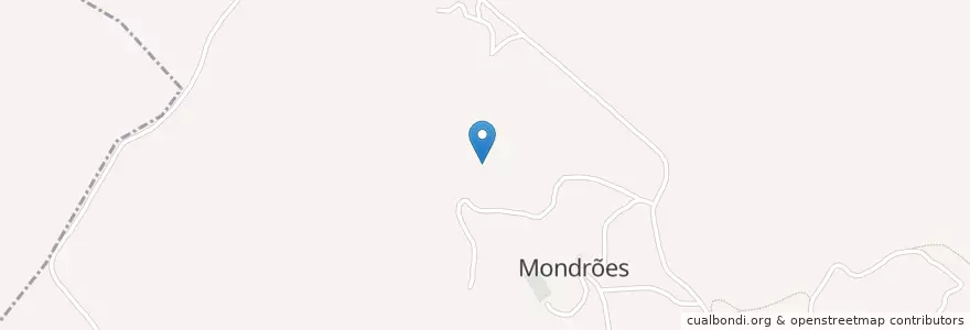 Mapa de ubicacion de Mondrões en Portugal, Nord, Vila Real, Douro, Vila Real, Mondrões.